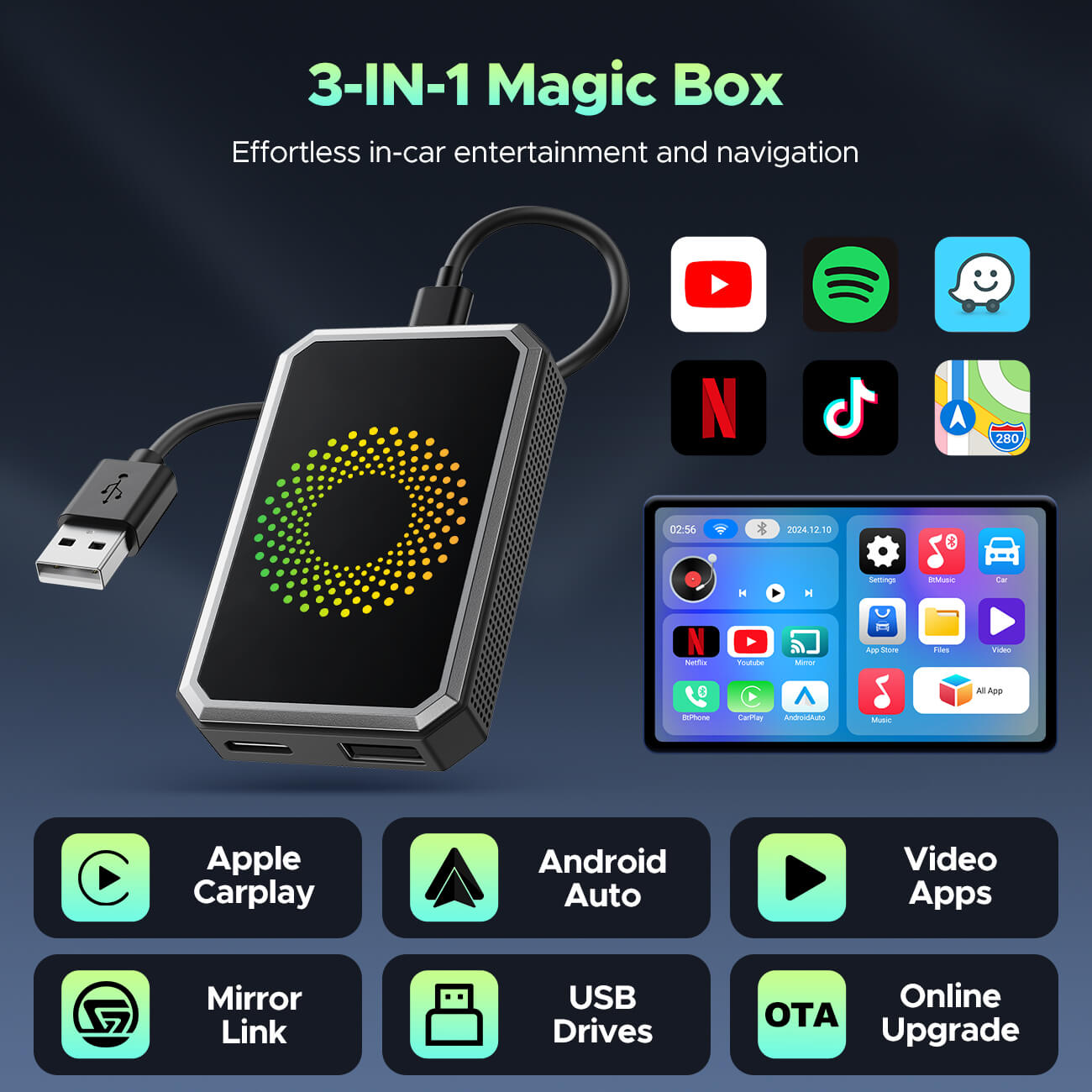 Caja de vídeo Carplay